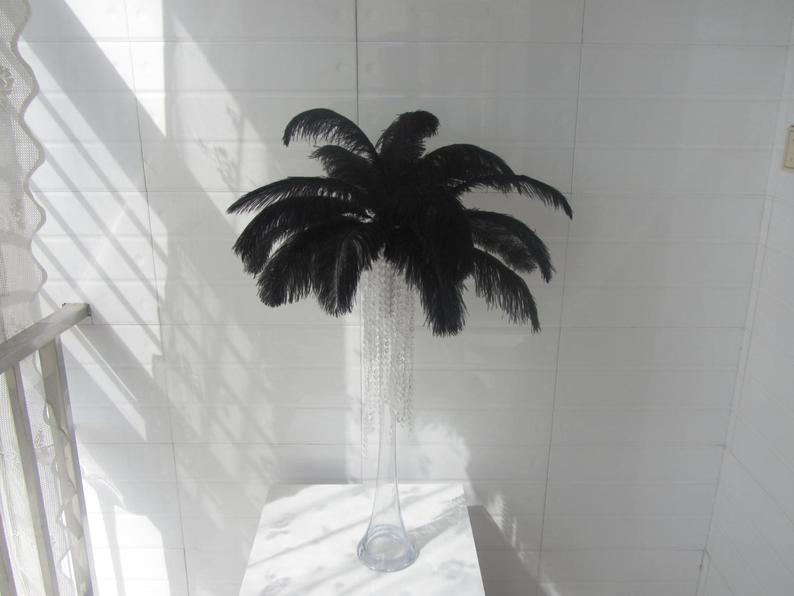 175 black 18-20inch AND 175 black 12-14inch ostrich feathers 175 black 18-20inch AND 175 black 12-14inch ostrich feathers
