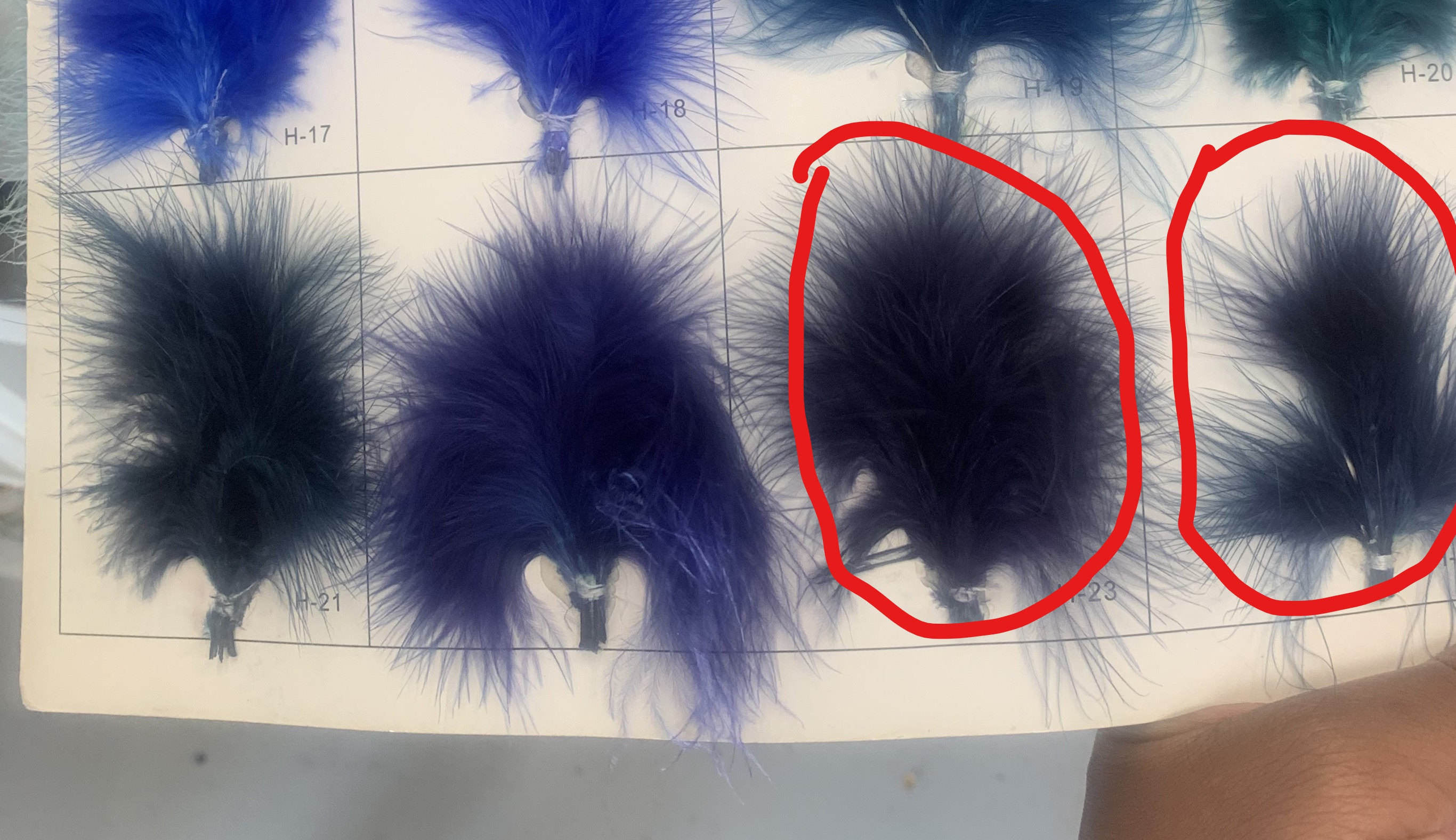 a custom order(300pieces 18-20inch deep nave ostrich feathers)