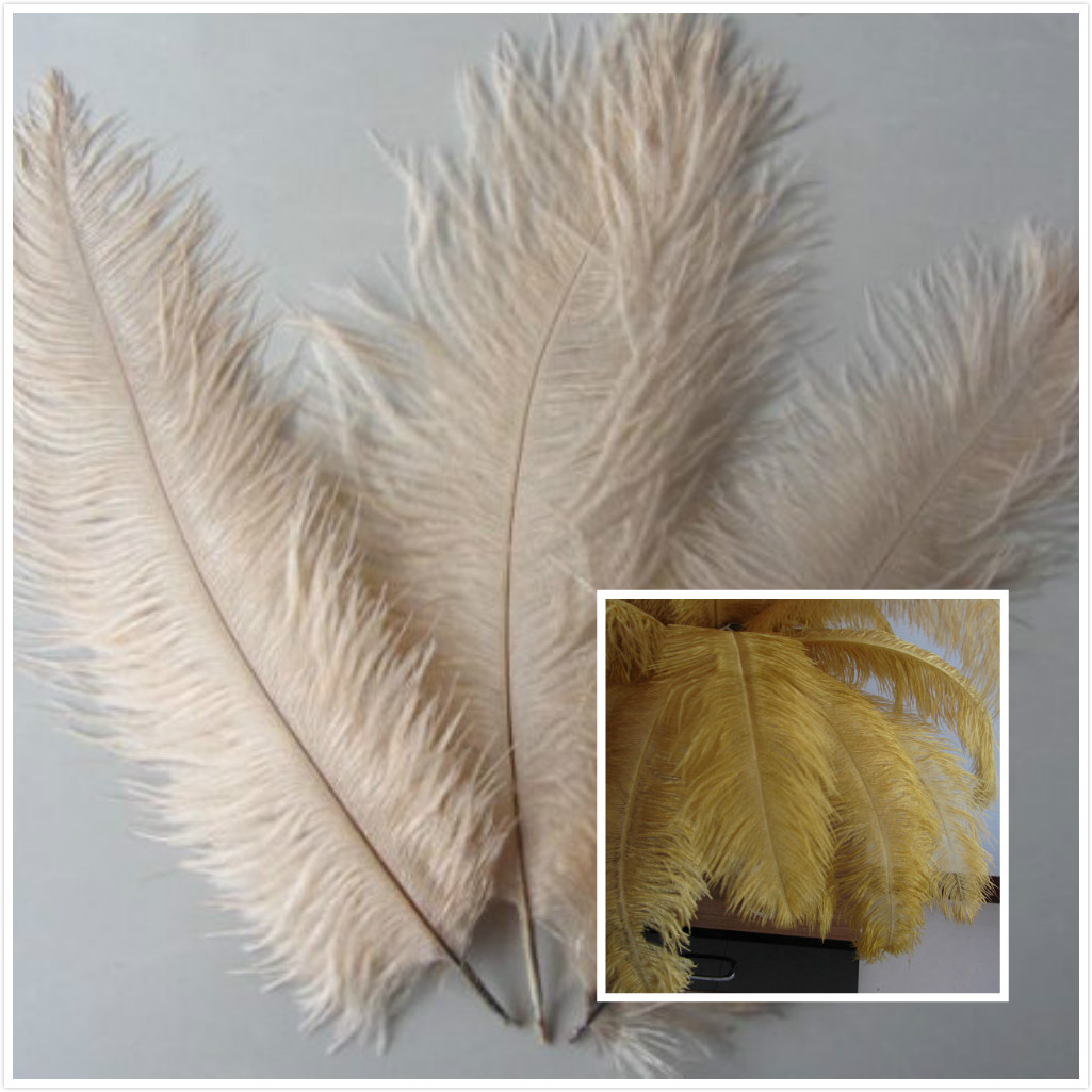 350feathers 14-16inch ostrich feathers( lime green color)