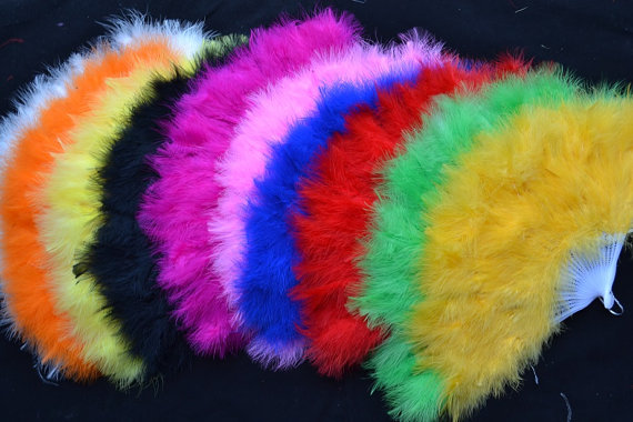 10pcs 30cm X 50cm Feather Fans Ostrich Marabou Feather Fan for wedding party Many colors Handmade