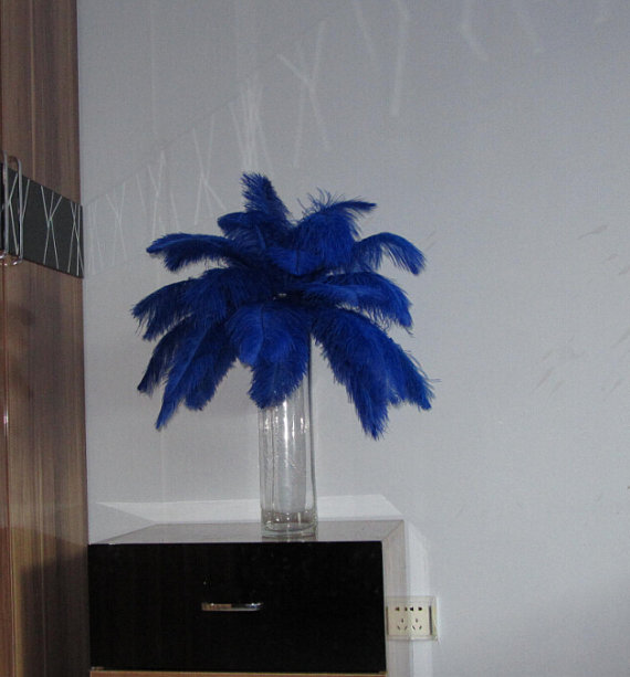 400pcs 12-14inch Royal Blue/navy Ostrich Feather 400pcs 12-14inch Royal Blue/navy Ostrich Feather